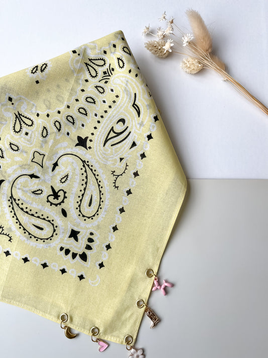 Bandana charms "Jaune n°2"