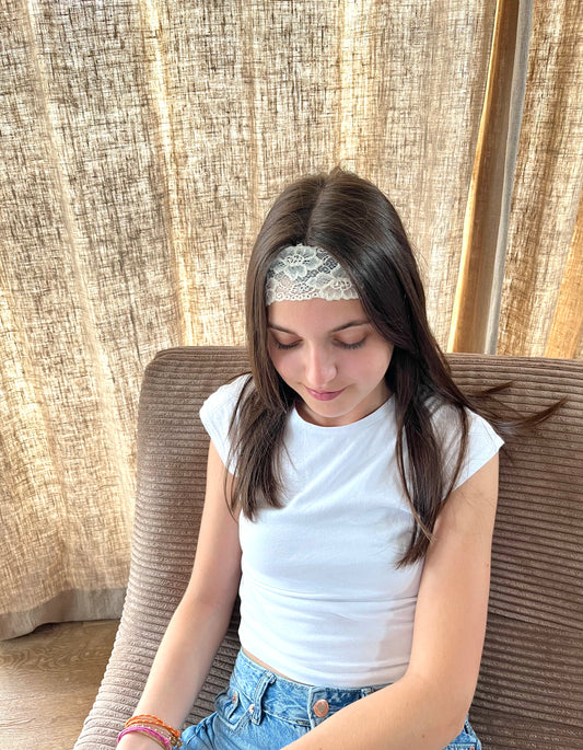 Bandeau dentelle "Alma"