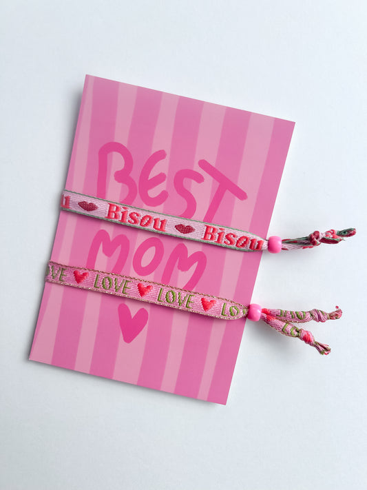 Carte & bracelets "BEST MOM"