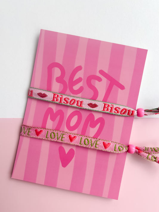 Carte & bracelets "BEST MOM"