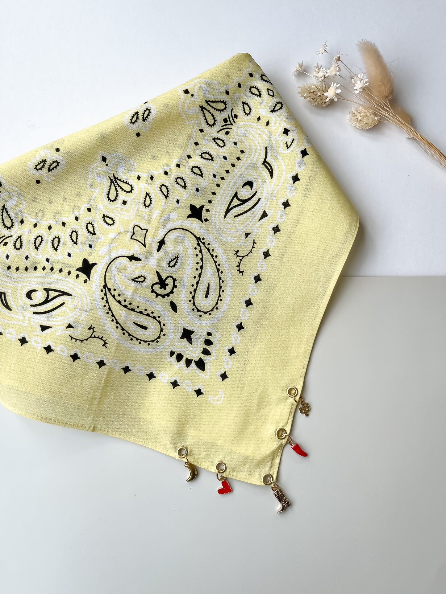 Bandana charms "Jaune n°3"