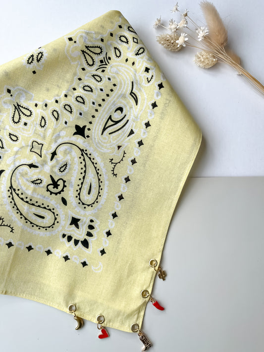 Bandana charms "Jaune n°3"