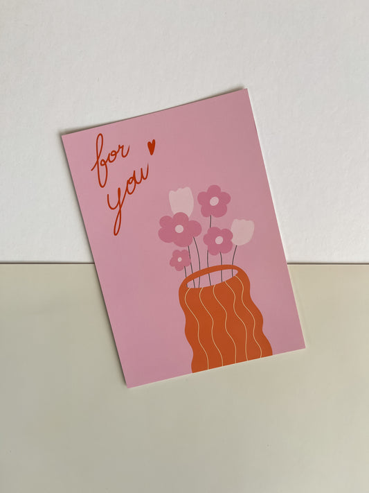 Carte postale "For you"