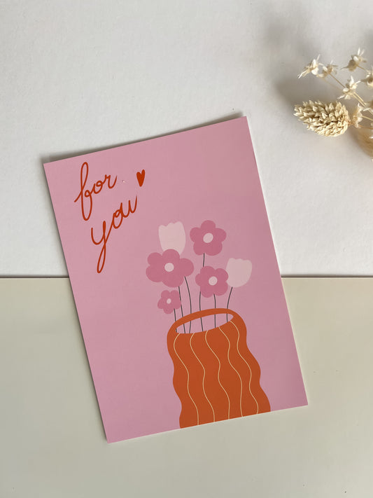 Carte postale "For you"