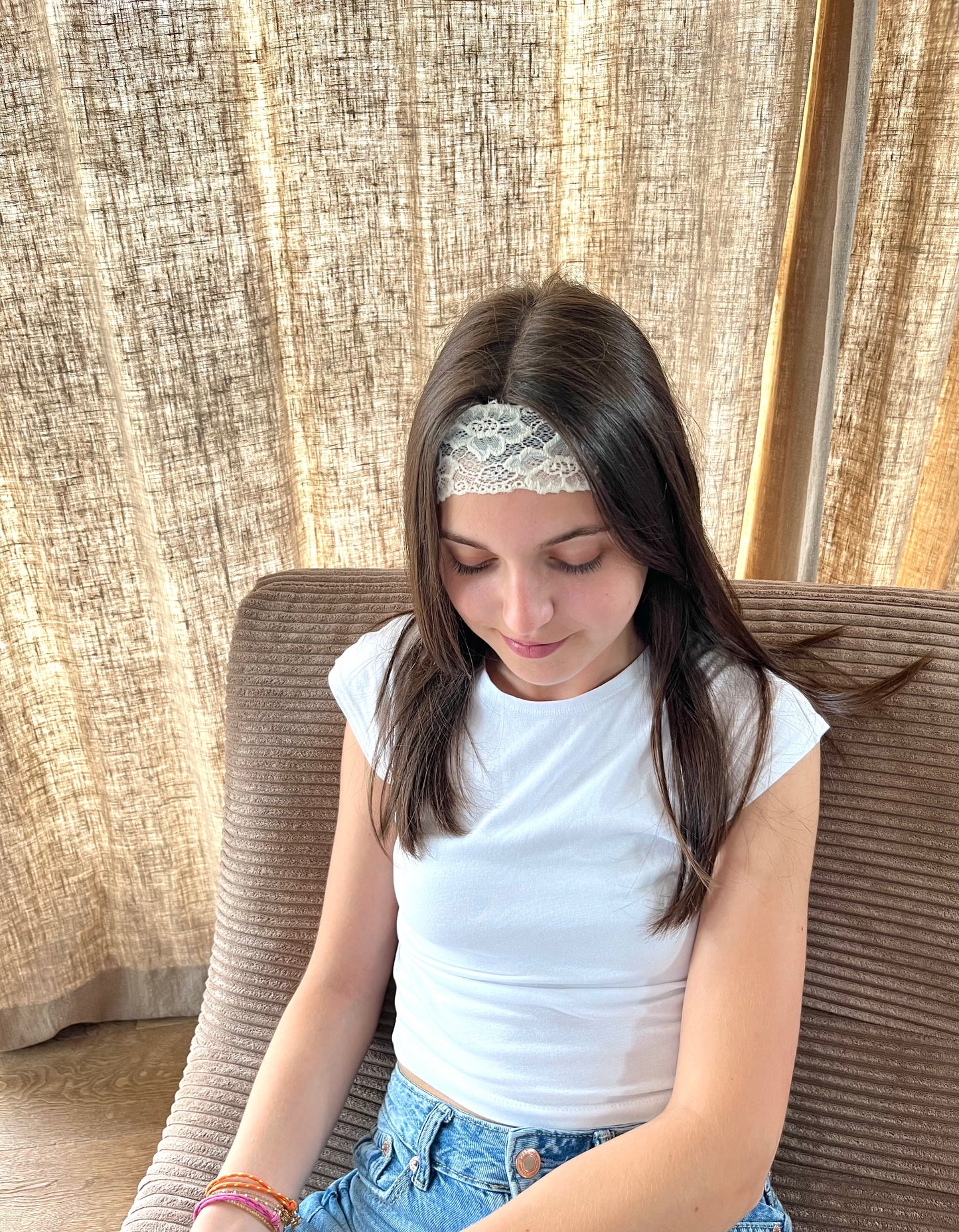 Bandeau dentelle "Alma"