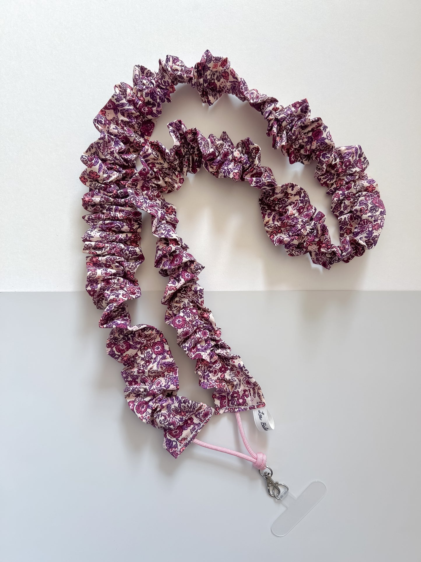Cordon téléphone froufrou "Violette"